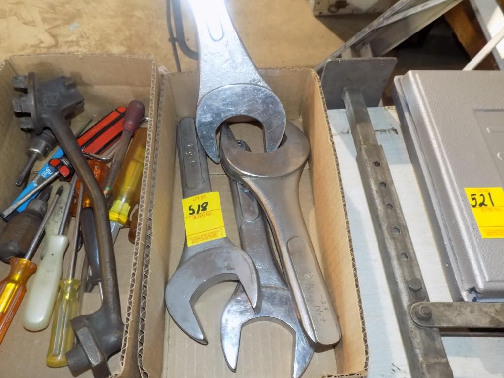 (4) Large Ended Standard Wrenches