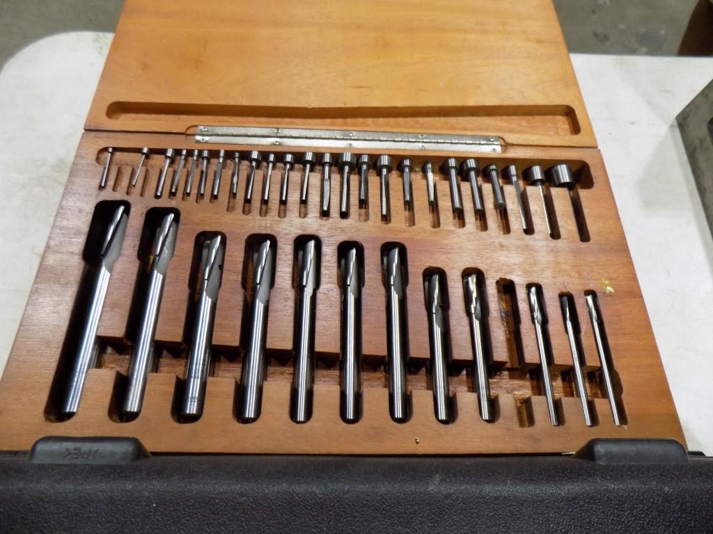 Travers Tool C Bore Set in Wood Case, Nearly Complete