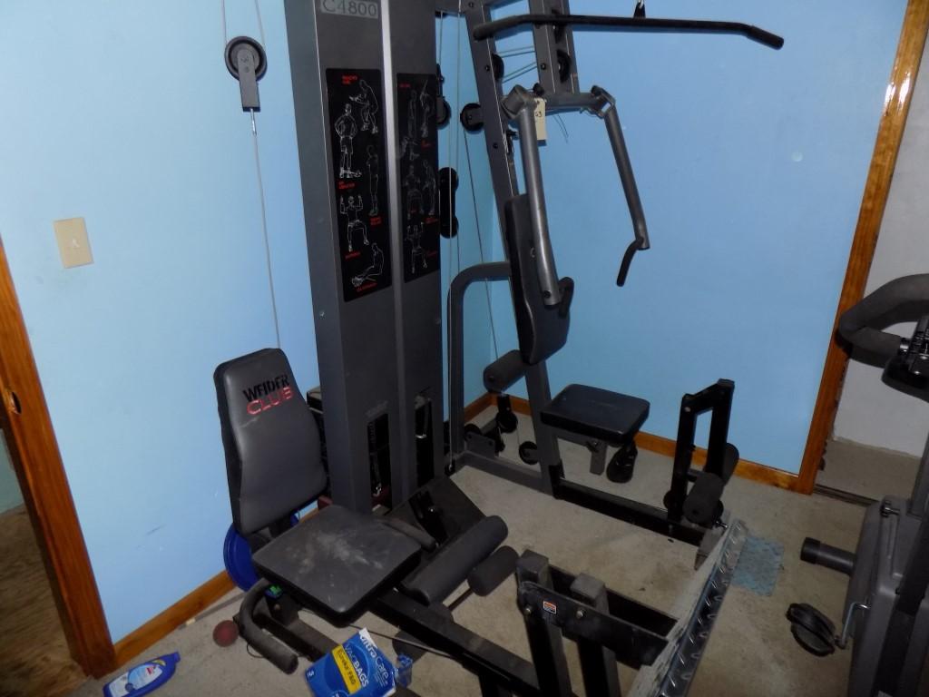 Welder Club, C4800 Total Gym, with Squat, Bench, Legs, All in One