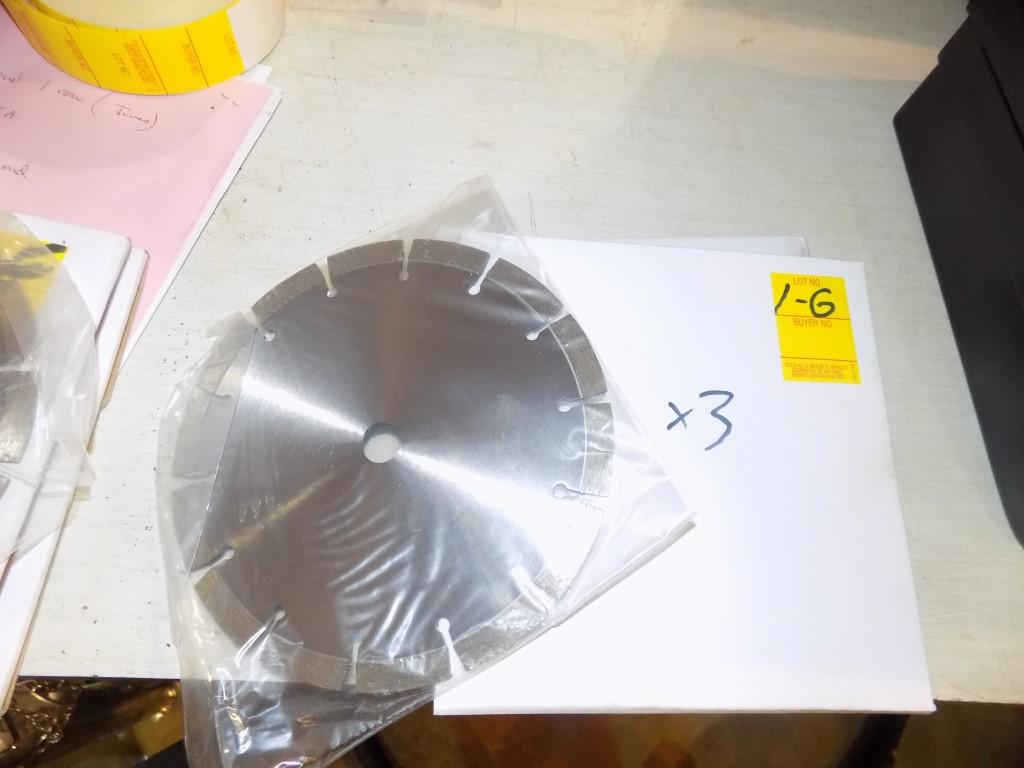 (3) 7'' Premium Diamond Blades (3 x Bid Price)