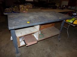 Rolling Steel Workbench 5' x 30''