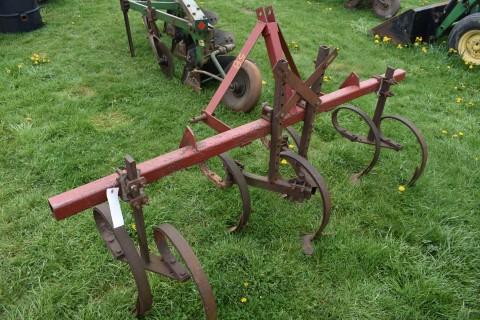 3 Row Cultivator, Red