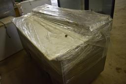 SS Comm'l 6' Prep Table 2 Door Cooler Underneath, Cutting Table Surface w/