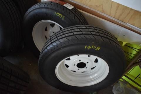 (2) 205-75-15'' 10 Ply On Rims (5541)