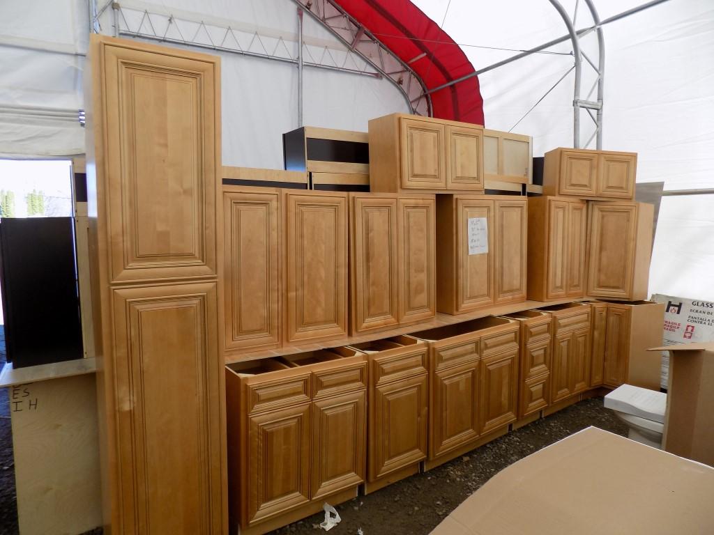 Mocha 36'' Top Cabinet Kitchen Cabinet Set.  Includes - 18''W x 90''T 2-Dr.