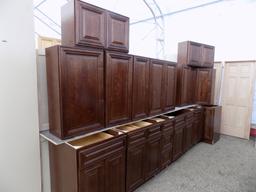 Bristol Chocolate 36'' Cabinet Set - Including: 36'' Sink Base Cabinet, Cor
