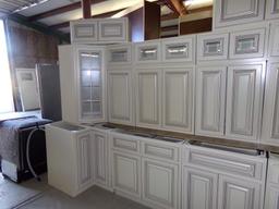 Country White Dream Kitchen Set, 26 Piece Set, 30'' Wall Cabinets Plus Add'