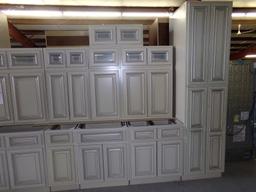 Country White Dream Kitchen Set, 26 Piece Set, 30'' Wall Cabinets Plus Add'