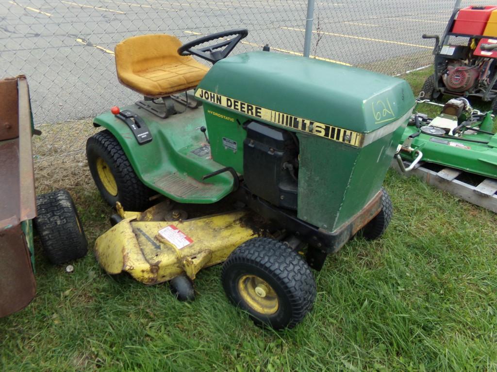 JD 116 Riding Mower, 54'' Deck, Hydrostatic, Runs w/ A Jump, Not Charging (