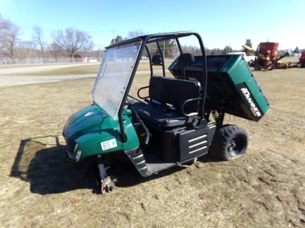 Polaris Ranger, 4 WD, Will Run, Bad Trans,Missing Wheels and Tires, Needs W