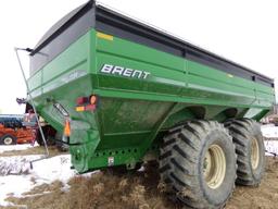 Brent-Unverferth 1594 Grain Buggy, Tandem Axle, Front Steerable Axle, PTO &