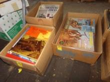 3 Boxes Of Books, Trains,Cowboy/Western Magazines and How-To's, (IN GARAGE)