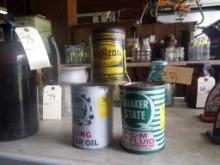 (3) Cans Oil Products-(2) Quaker State Engine Oil (One Dented) and a Pennzo