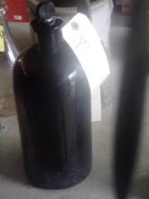 Brown Glass 1/2 Gallon Bottle With Stopper. Comes With Clear Fluid, Believe