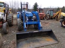 New Holland T4.75 Powerstar 4 x 4 Tractor with 655TL Loader,  Quick Tatch M