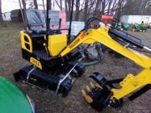 AGT Industrial, QH12, Mini Excavator, Black/Yellow, New, s/n 422633366, Bri