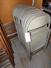 (10) Metal Folding Chairs (Garage)