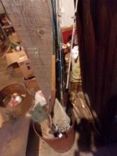 Bucket of Old Fishing Poles And A Net, Maybe Some Other Misc. Items (Store)