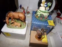 (3) Pieces of Holiday Decorations, Includes Snow Globe, Glass Angel, Mare a