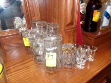 Large Group Of Rocks Glasses & Shot Glasses (On Back Bar) Bring Your Own Bo