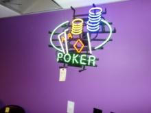 ''Poker'' Neon Sign, Works