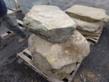 (3) Decorative Landscape Boulders, 4' X 3' X 10''-12'', Sold by Pallet