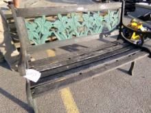 Green Cast Iron Park Bench (5259)