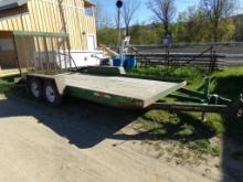 2018 Cross Country 3HD16 Light Equipment Trailer, Tandem Axle, Drop Down Ga