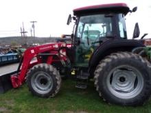 Mahindra 6075-PST 4 WD Tractor with 6075 CL Loader, Shuttle Trans., Skid St