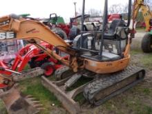 Cuse CX25-ZTS Mini Excavator with Rubber Tracks, 24'' Digging Bucket, Blet