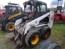 Bobcat S-130 Skidsteer Loader, Aux. Hyd's, Runs & Works, NO Bucket, S/N 524