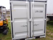 8' Storage Container/Office, 6'8'' Wide with Walk Thru Door and Window on O