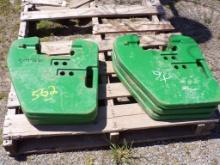 (6) John Deere Suitcase Weights (6 Xs Bid Price )(4466)