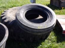 (2) Equipment Tires, 20.5-25 Loader Tire & A Ribbed Front Tire (6108)