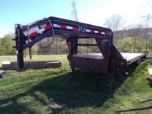 2014 28' PJ Monster Camps Gooseneck Trailer, 14K GVW, Vin #: 4P5FS3026E1213