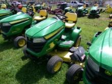 JD X380 Mower w/54'' Accel Deep Deck, 22 HP Kawasaki Eng, 140 Hrs, Ser. 051