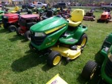 JD X380 Mower w/48'' Accel Deep Deck, 23 HP Kawasaki Eng, 142 Hrs, Ser. 112