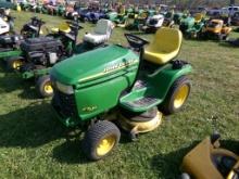 John Deere GT225A Garden Tractor w/ 42'' Deck, HOOD BUSTED, Hyd Drive, Kohl