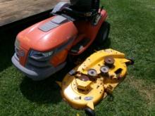 Husqvarna Riding Mower Chassis & Hood w/ Cub Cadet Deck - NO MOTOR, NO FRON