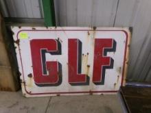 GLF Enameled Sign, 4' x 6'  (2707)