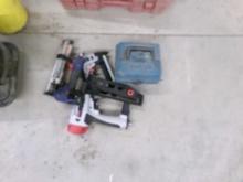 (3) Air Trim Nailers, (2) Craftsman and (1) CH  and Makita Palm Sander (301