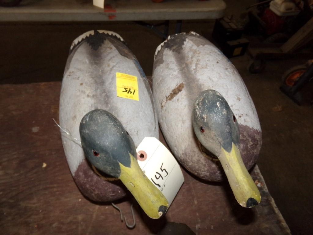 (2) Old Duck Decoys (Garage)