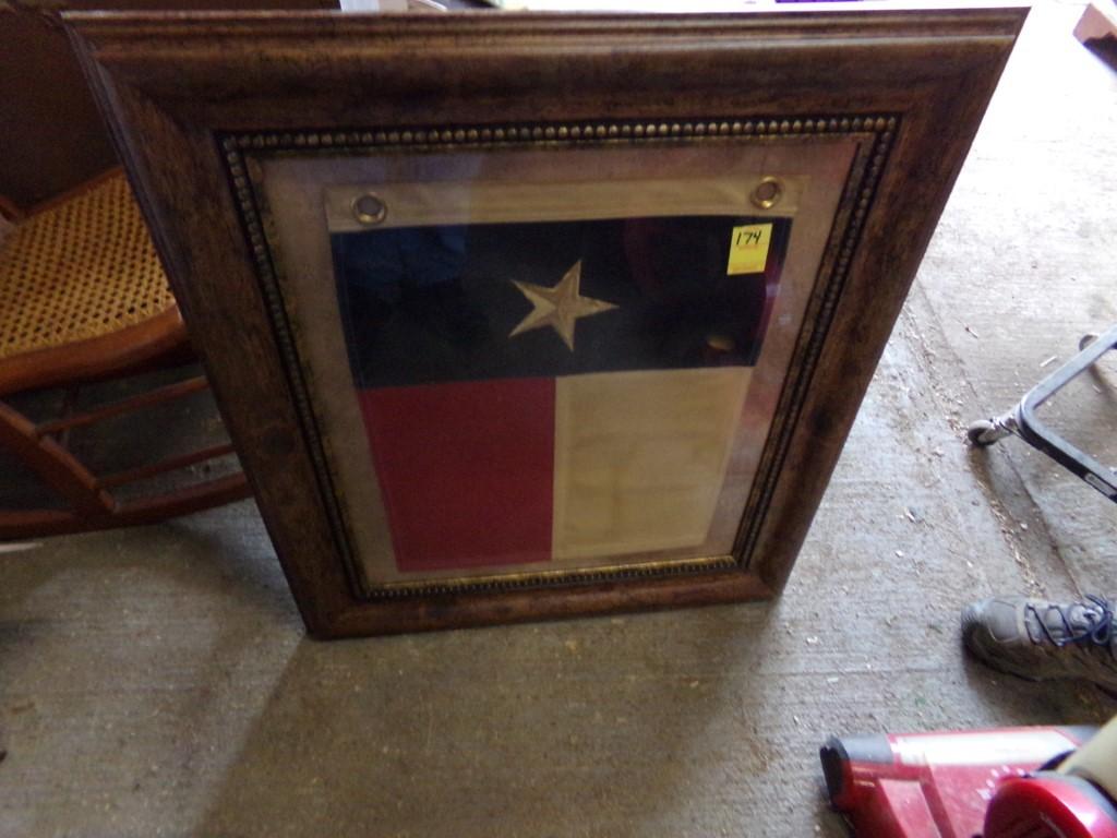 Framed Texas Flag (Garage)