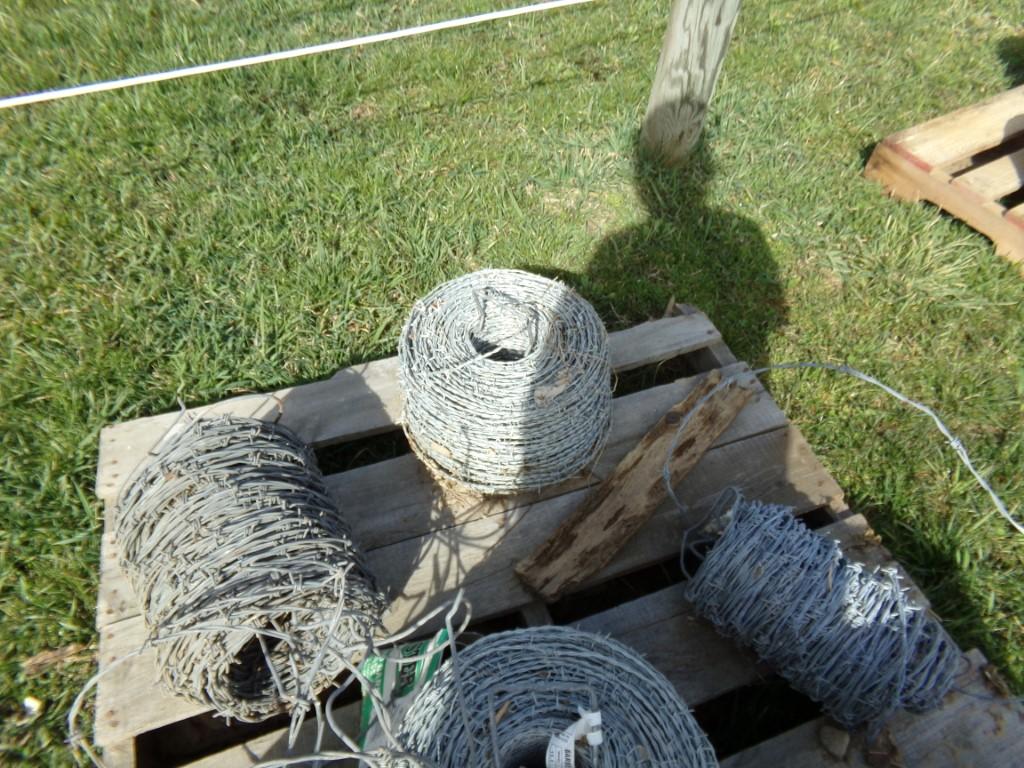 (2) Partial Rolls of Barbed Wire