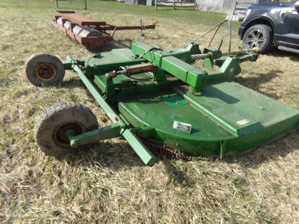 John Deere 1018 PTO Brush Hog, 10' Hydraulic Ride Height