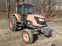 Kubota M8540 2 WD Tractor, Full Cab, Dual Remotes, 3 PT PTO, Good Rubber, S