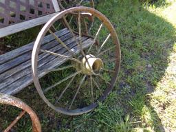 28'' Steel Spoked Wagon Wheel