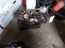 Antique Scale with Weights (Garage)