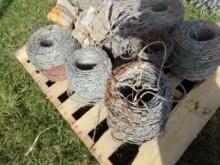 (3) Old Rolls of Barbed Wire, Some is Rusty