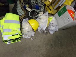 New Safety Vests & Hard Hats, (16) Hats & (13) Vests (Parts Room)